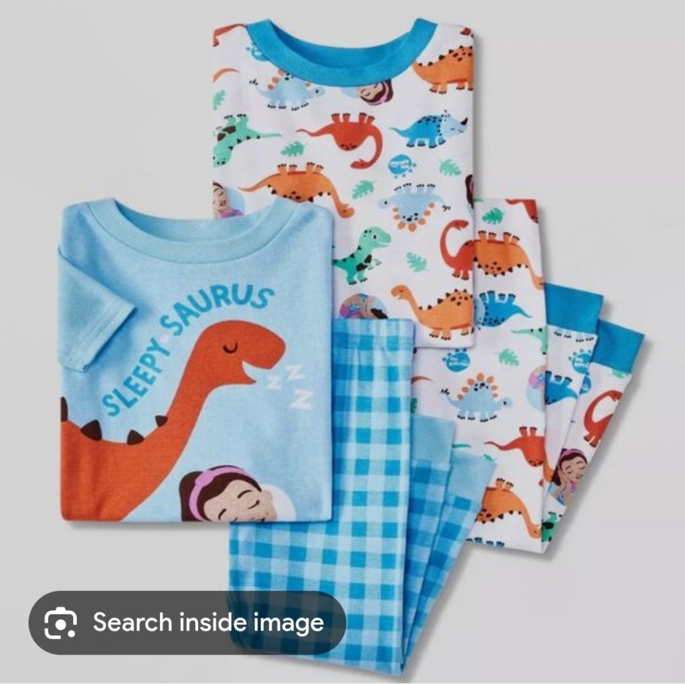 Ms Rachel Dinosaurs 4 Piece Pajama Set